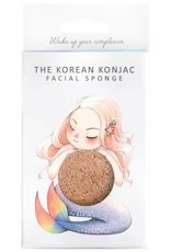 The Konjac Sponge Company Konjac Sponge Mythical Mermaid Sponge Box and Hook Pink Clay