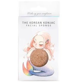 The Konjac Sponge Company Konjac Sponge Mythical Mermaid Sponge Box and Hook Pink Clay