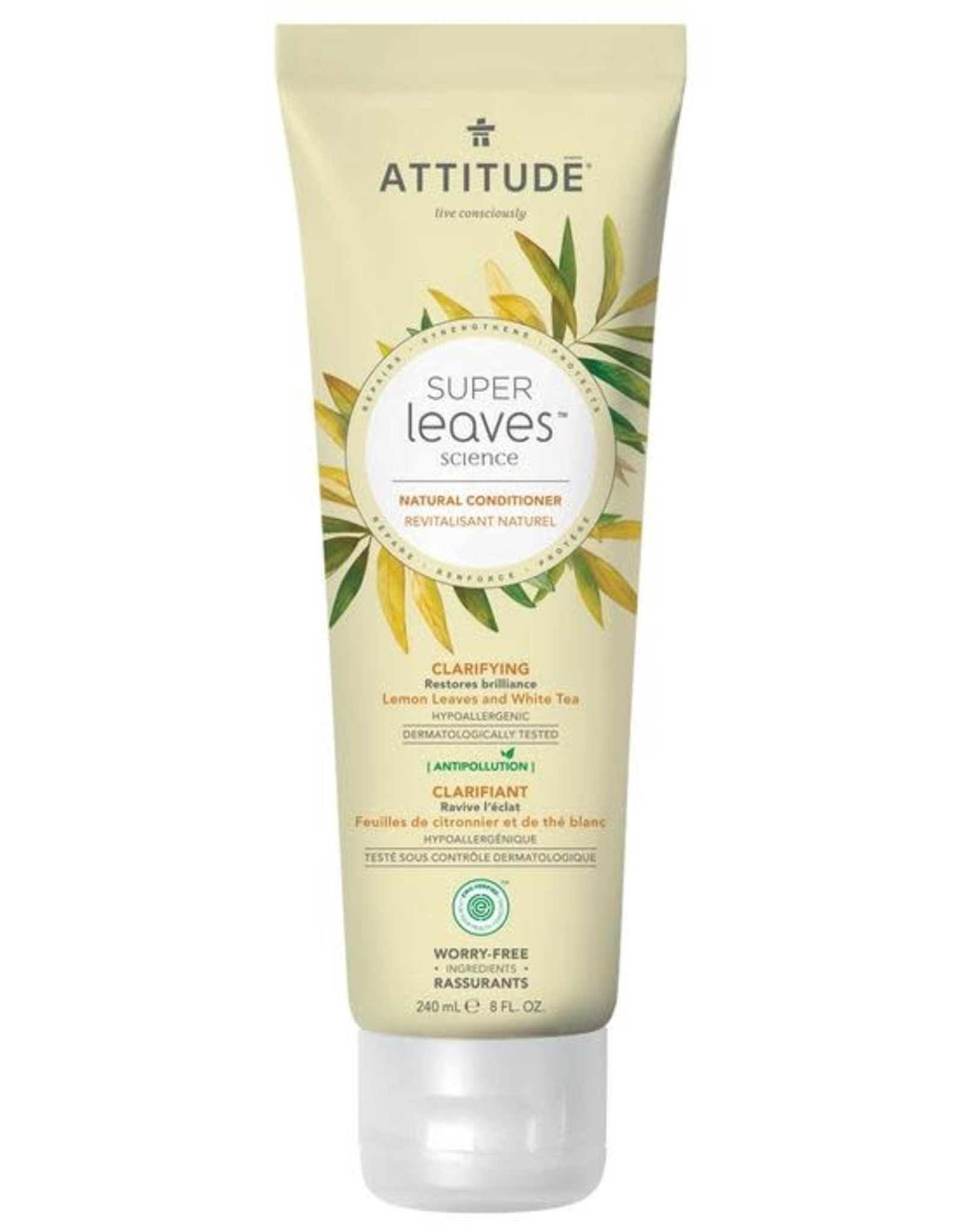 Attitude Super Leaves Natural Conditioner Clarifying Lemon Leaves & White Tea 240ml