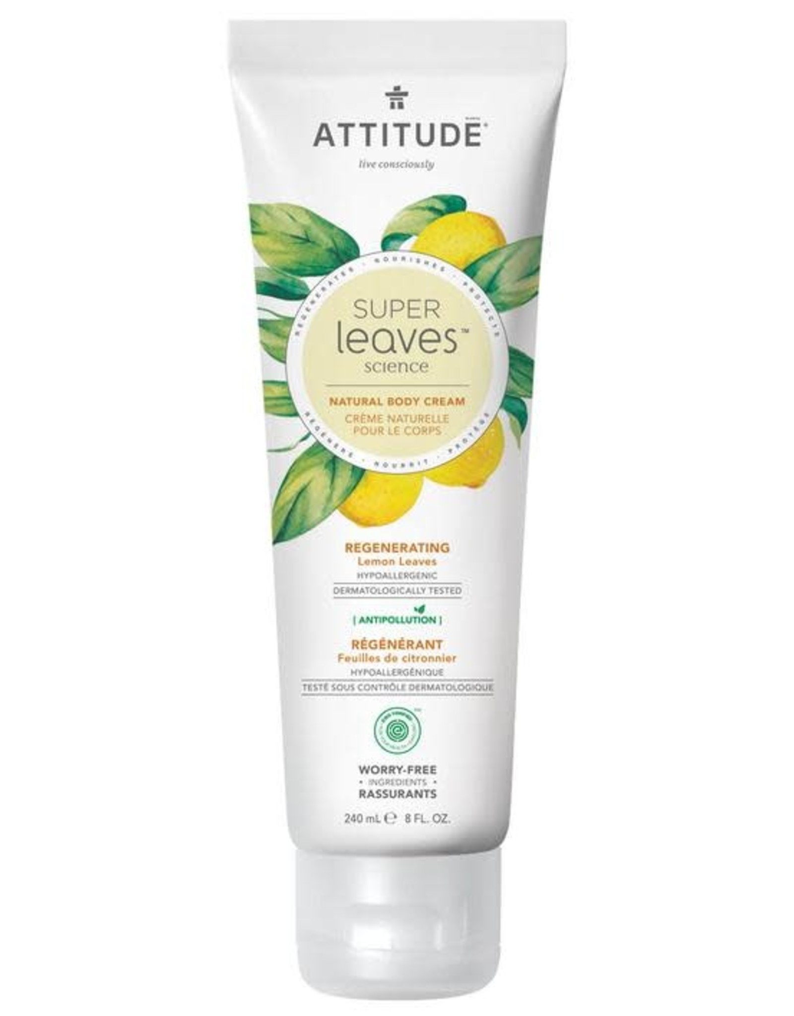 Attitude Super Leaves Natural Body Cream Regenerating 240ml