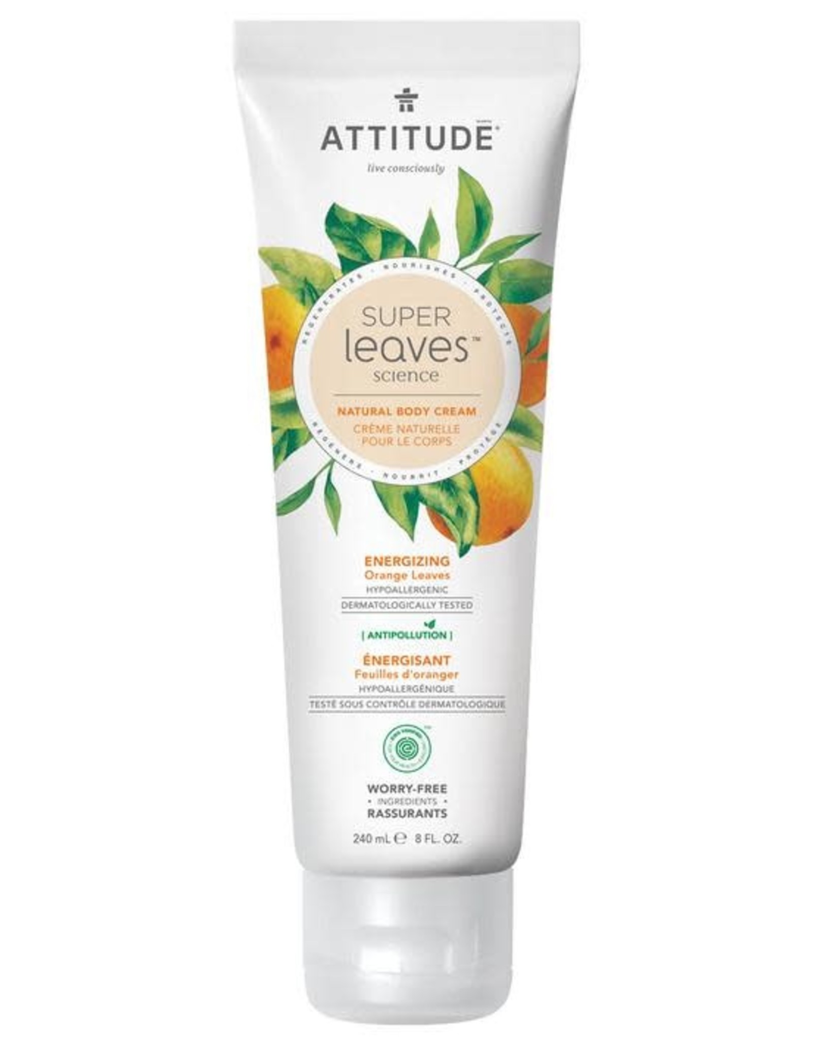 Attitude Super Leaves Natural Body Cream Energizing 240ml