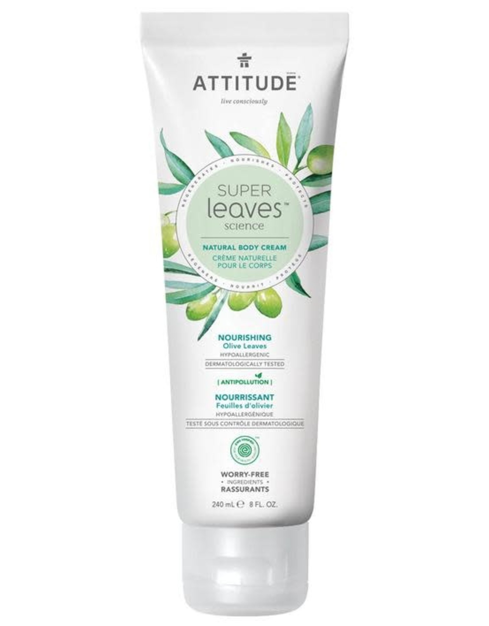 Attitude Super Leaves Natural Body Cream Nourishing 240ml