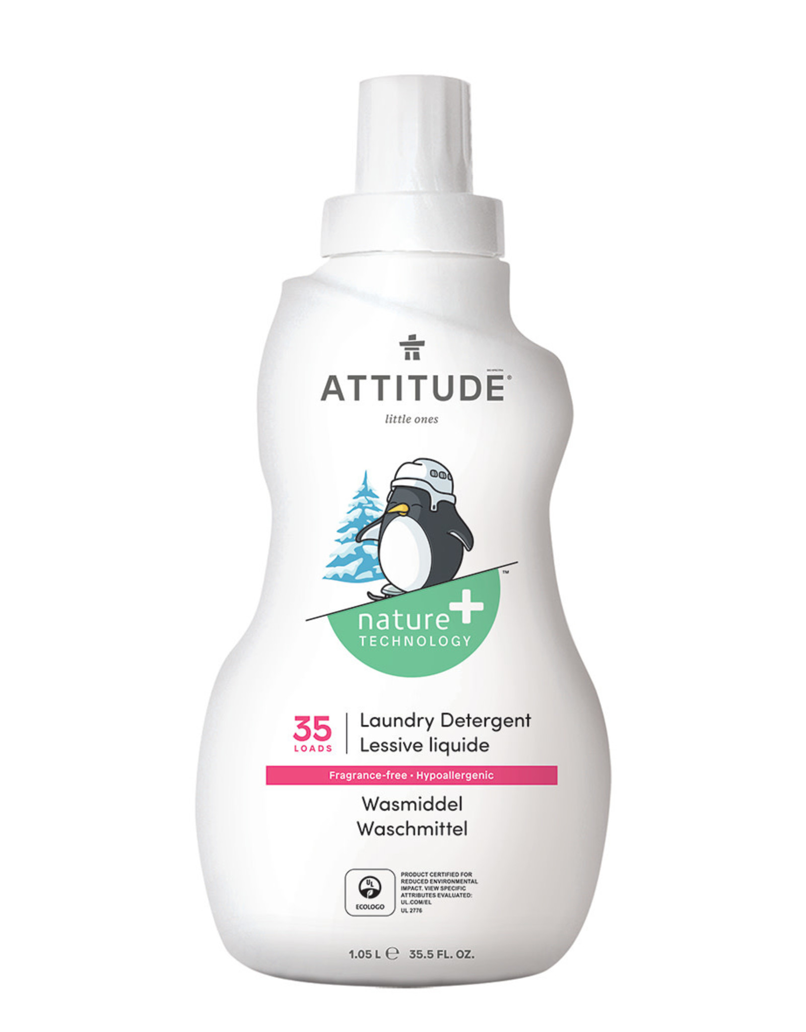 Attitude Attitude Baby Little Ones Wasmiddel / laundry Fragrance-Free 1.05 L