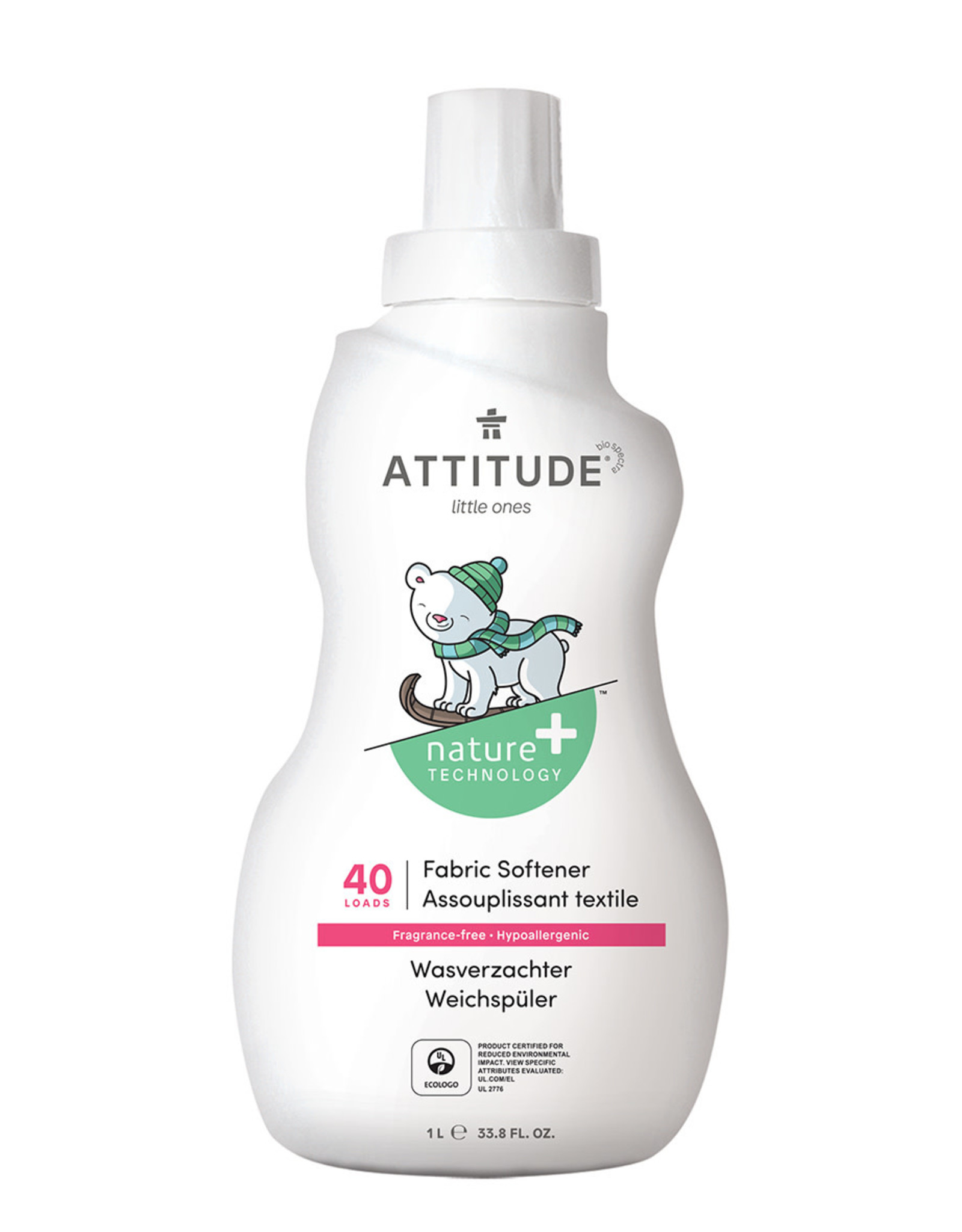 Attitude Attitude Baby Little Ones Wasverzachter Fragrance-Free 1 L