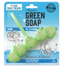 Marcel's Green Soap Toilet Cleaner Block Geranium & Lemon 55 g