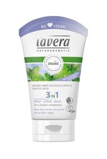 Lavera Was scrub masker/wash scrub mask 3 in 1- 125  ml