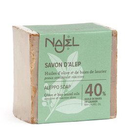 Najel Aleppo zeep laurier olie 40% sensitive & reactive skin 100 g