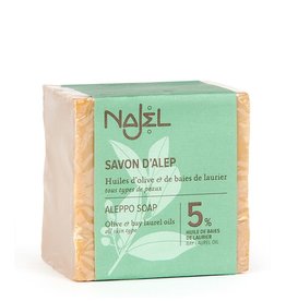 Najel Aleppo zeep olijf + 5% laurierbes 200 g