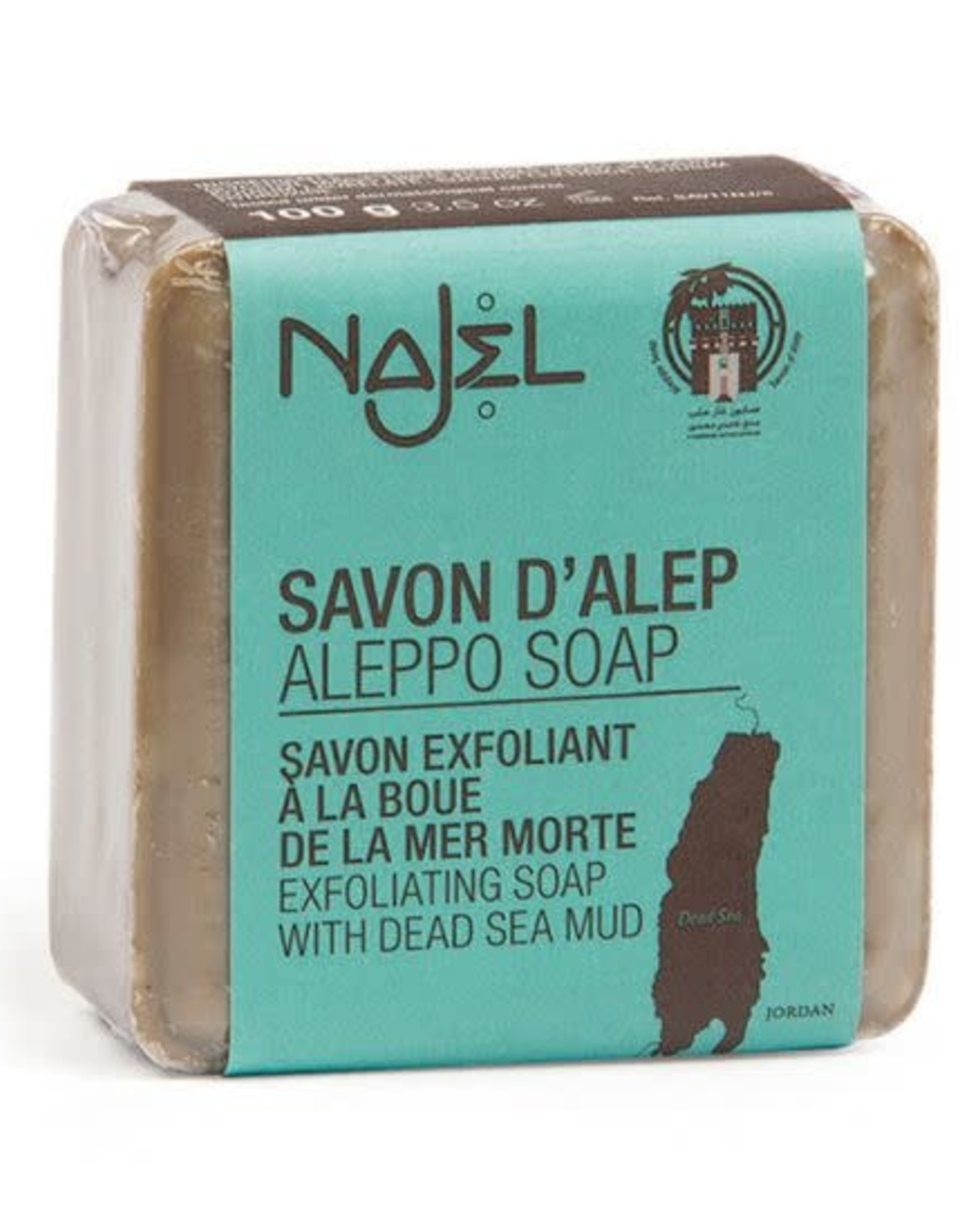 Najel Aleppo zeep scrub dode zee klei 100g