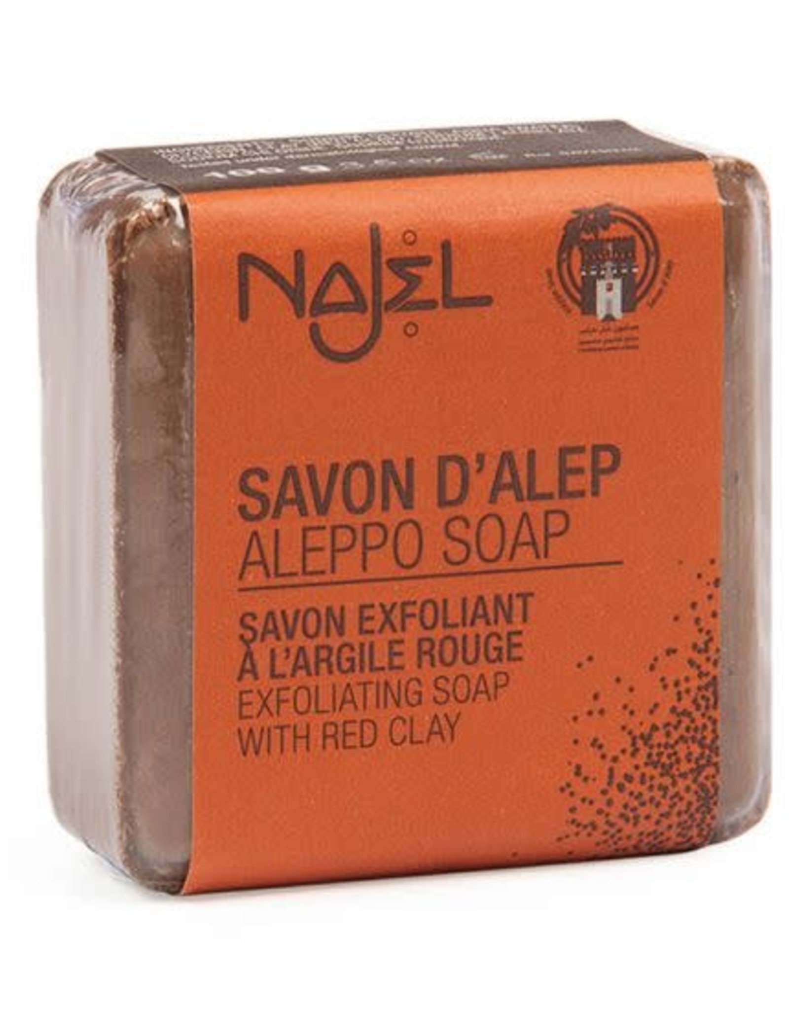 Najel Aleppo zeep scrub rode klei 100g