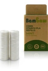 Bambaw Bambaw Corn Starch PLA Dental Floss refills - Mint 2 x 50m