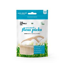 The Humble Co. NATURAL HUMBLE FLOSS PICKS - MINT (50 PACK)