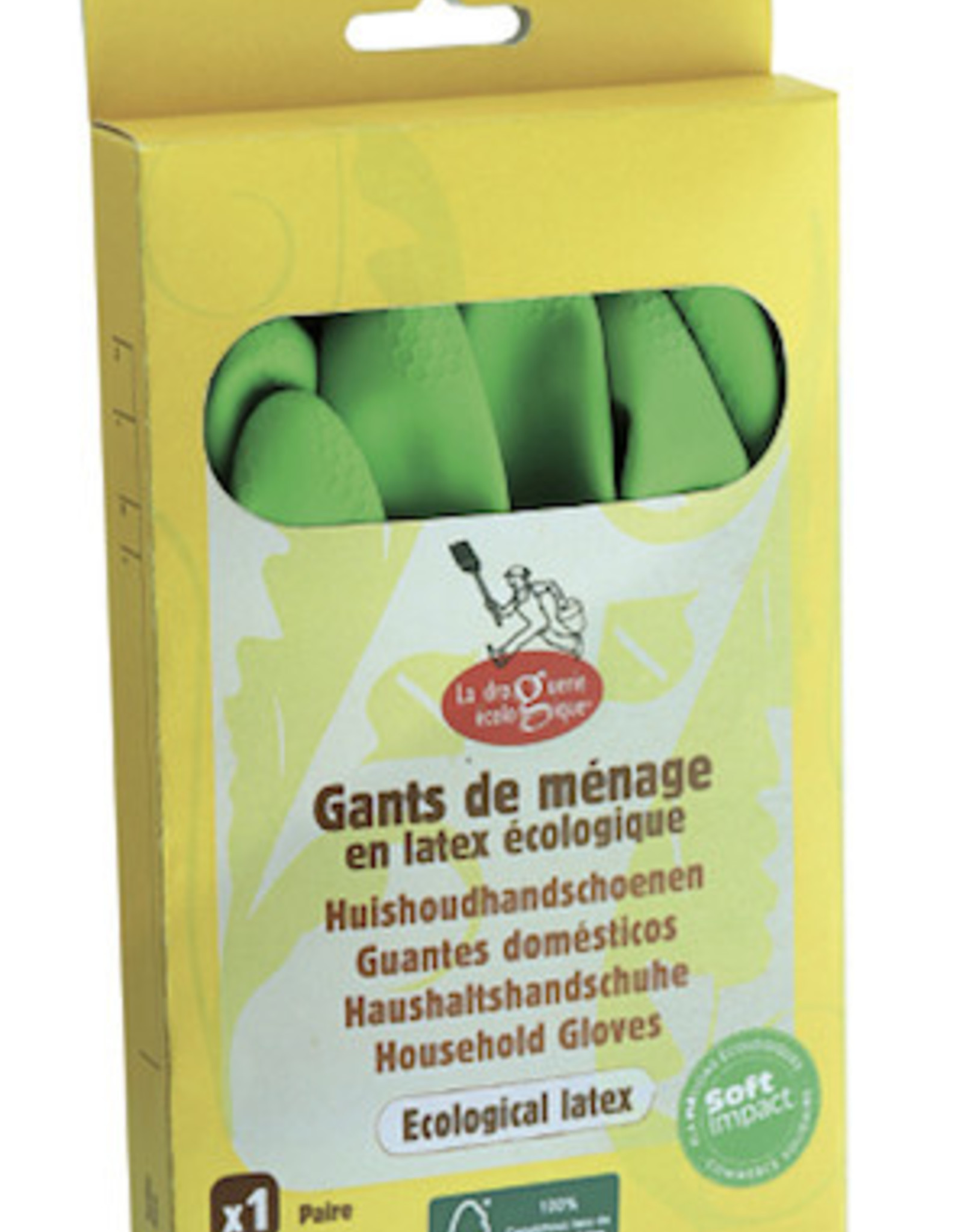 La droguerie écologique La Droguerie écologique Huishoudhandschoenen - 1paar Size M