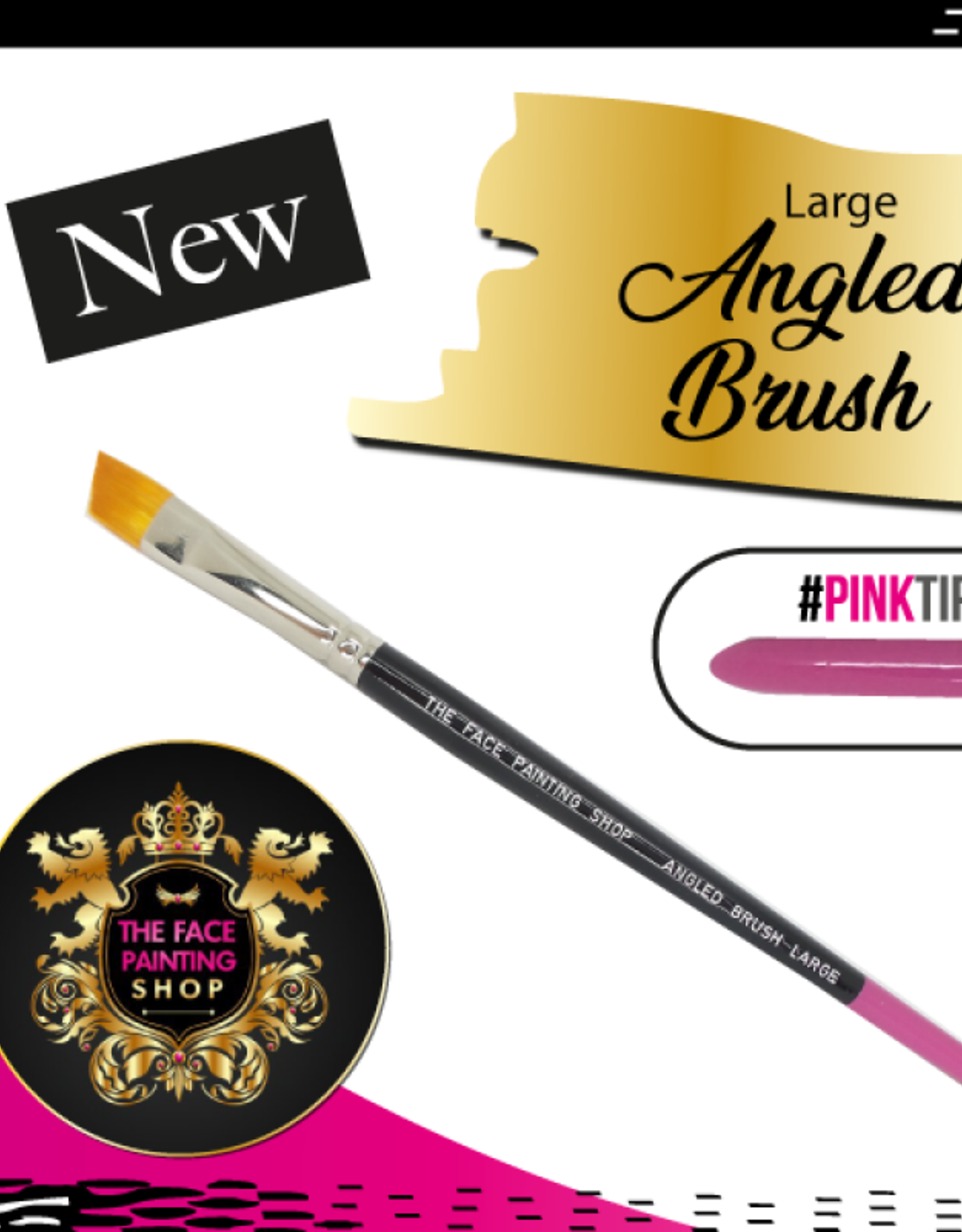 Pink Tips Pink Tips Brush - angled brush large