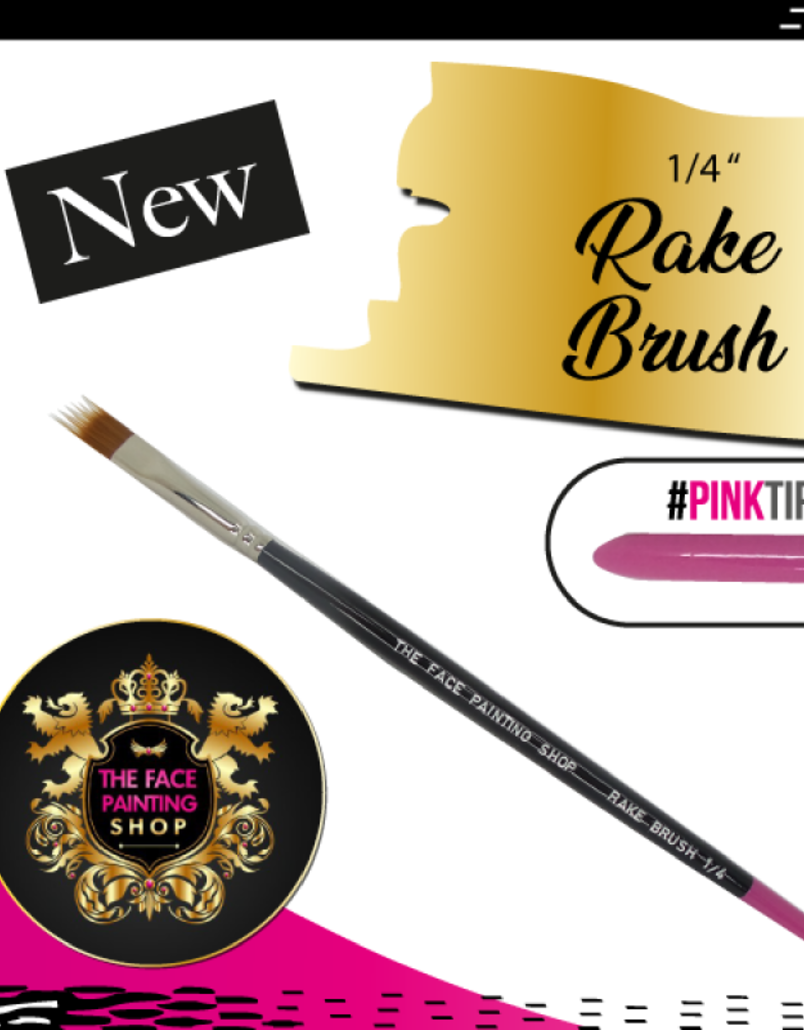 Pink Tips Pink Tips Brush - rake brush 1/4