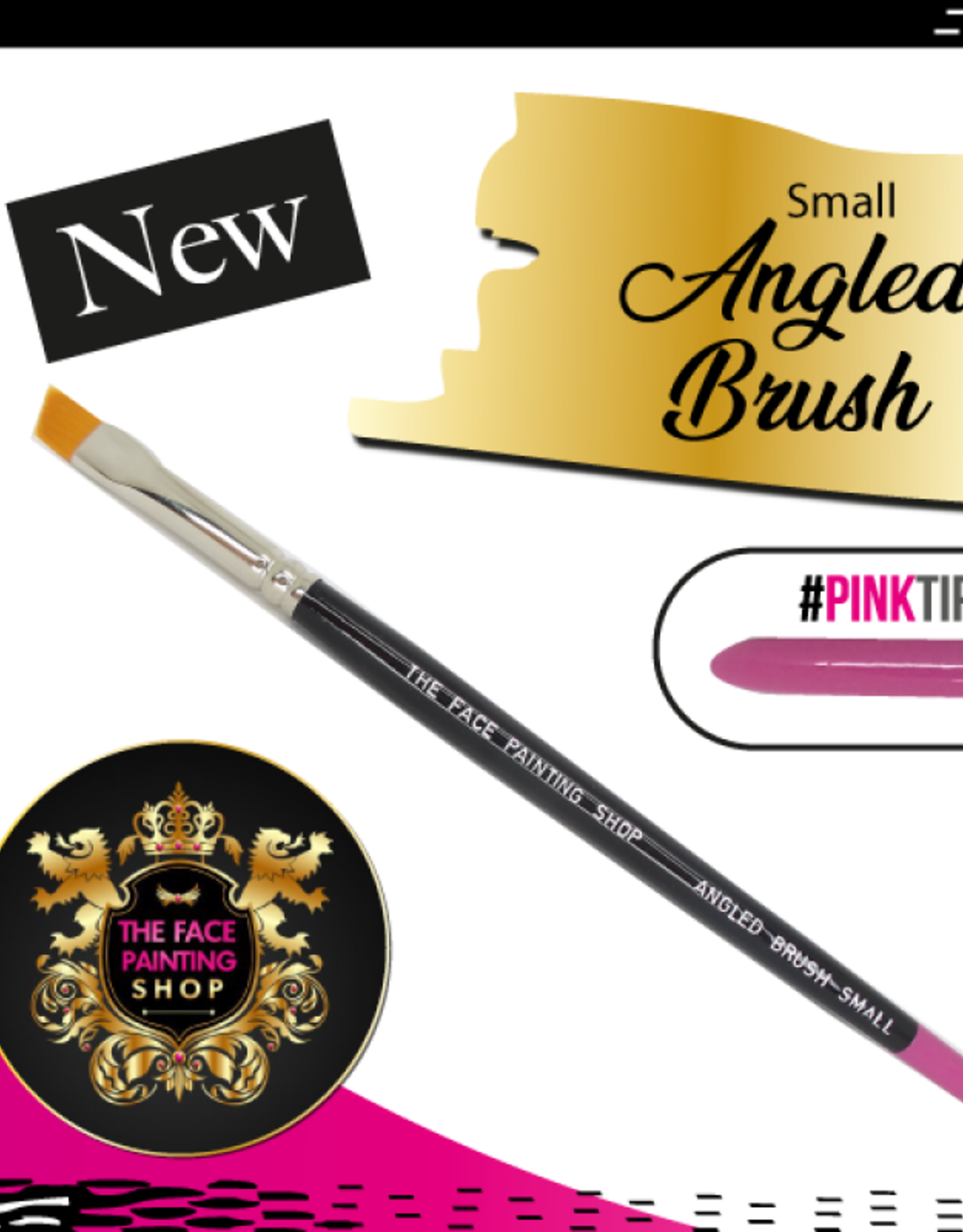 Pink Tips Pink Tips Brush - angled brush small