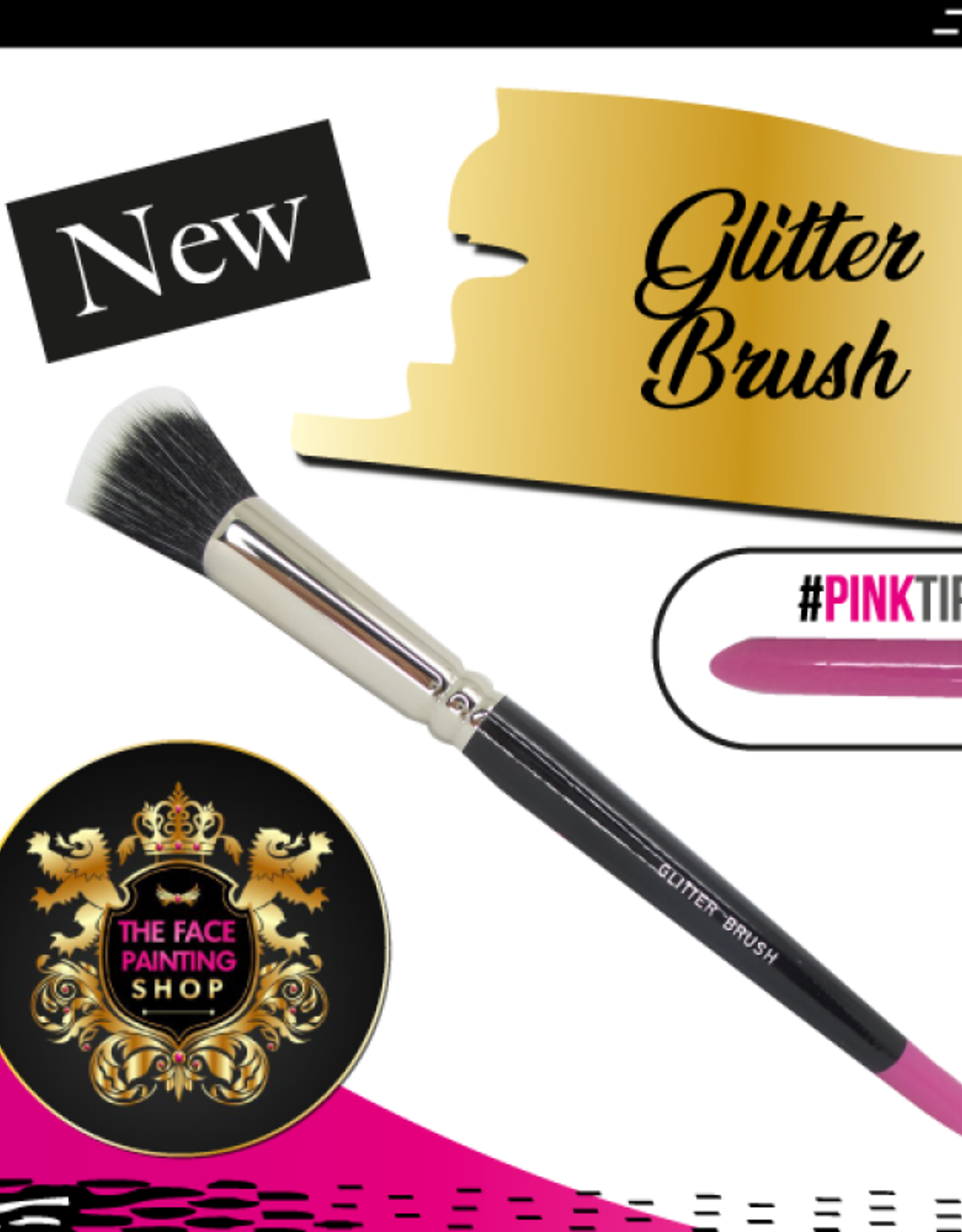 Pink Tips Pink Tips Brush - glitter brush
