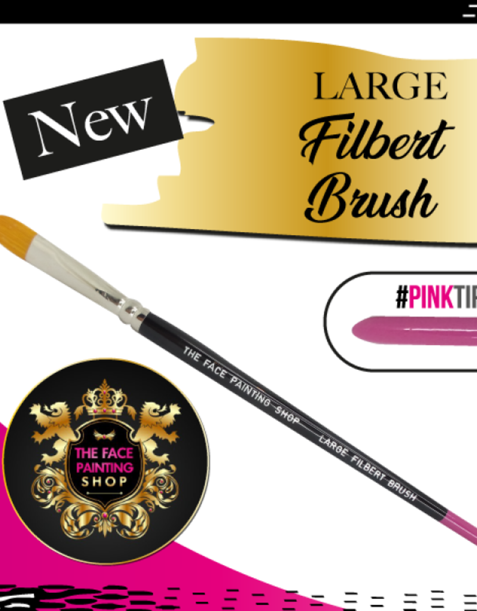 Pink Tips Pink Tips Brush - large filbert brush