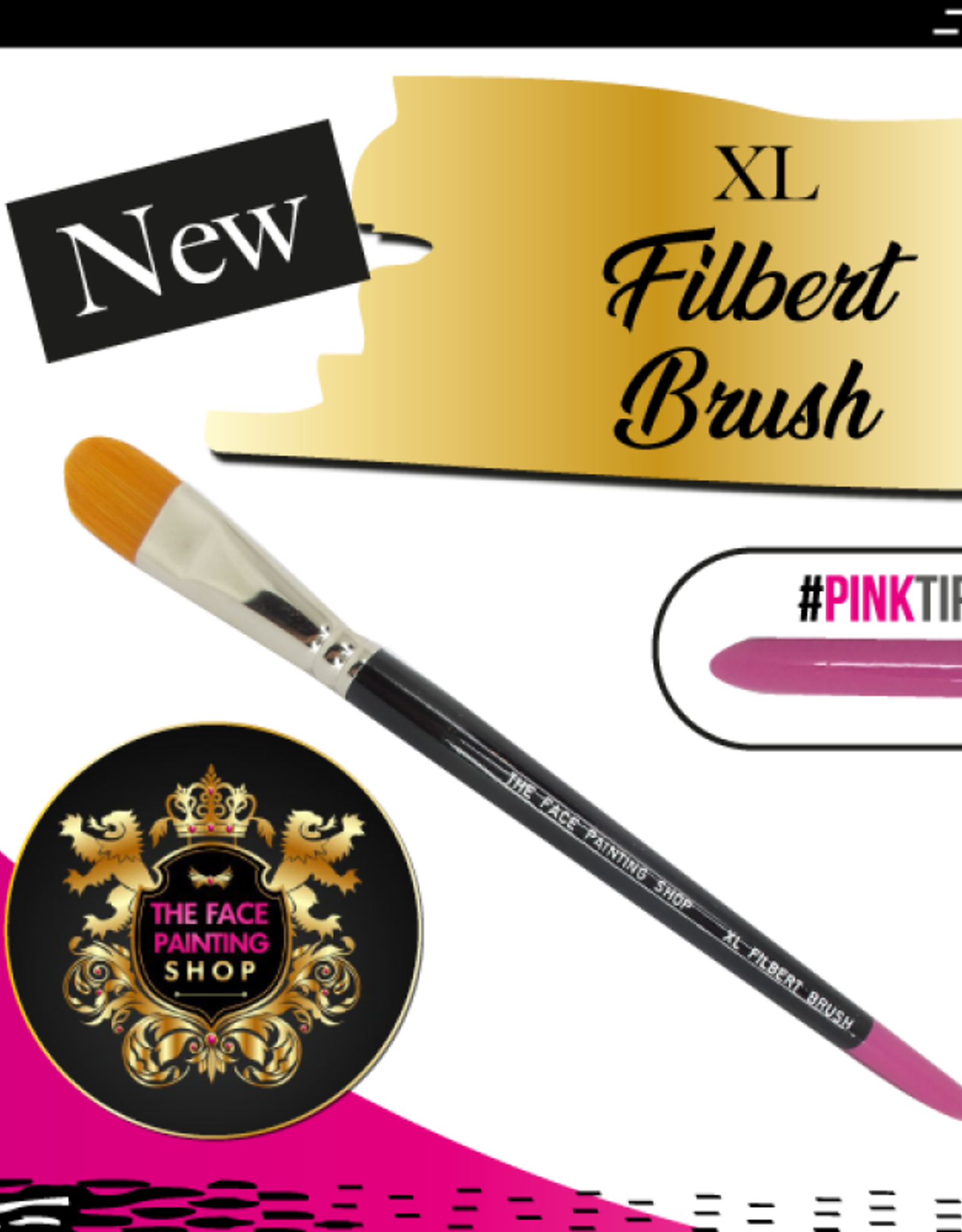 Pink Tips Pink Tips Brush - XL filbert brush
