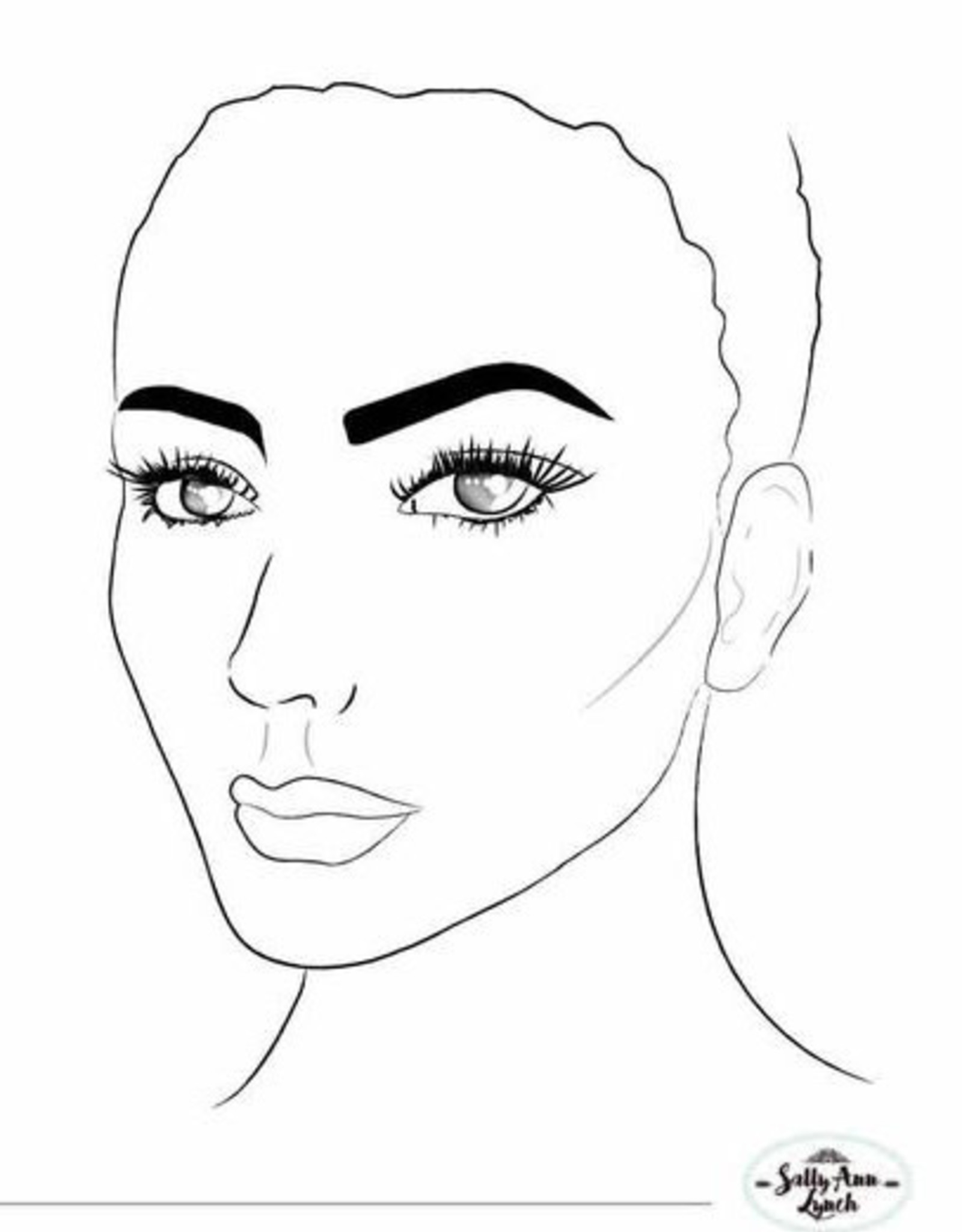 Sally-Ann  Lynch Sally-Ann Lynch - female side profile - left - Practice Board A4 (0036)