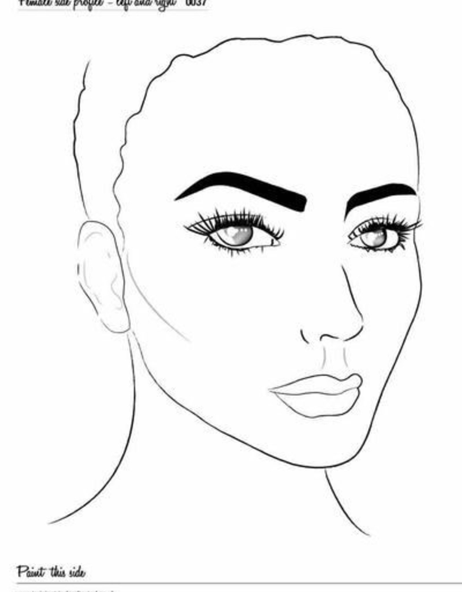 Sally-Ann  Lynch Sally-Ann Lynch - female side profile - Practice Board A4 (0032)