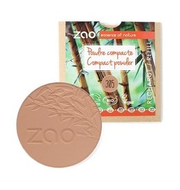 Zao ZAO Bamboe Compact poeder Refill 305 (Milk chocolate)