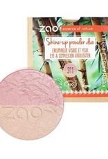 Zao ZAO Bamboe Shine-up Poeder Duo 311 Refill (Pink & Gold) 9 gram