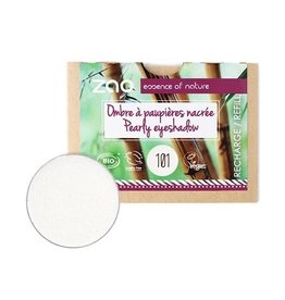 Zao ZAO Bamboe Oogschaduw Refill Parelmoer 101 (White)