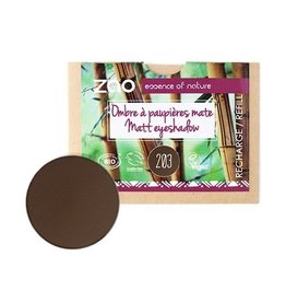 Zao ZAO Bamboe Oogschaduw Refill Matte 203 (Dark Brown)