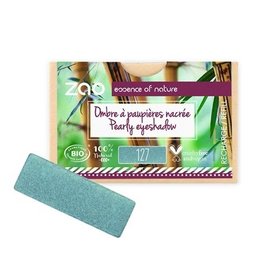 Zao ZAO Bamboe Oogschaduw Refill (rechthoekig) Parelmoer 127 (Peacock Blue) [1.3 gram