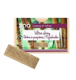 Zao ZAO Bamboe Oogschaduw Refill (rechthoekig) Ultra Shiny 274 (Brown Bronze) 1.3 gram