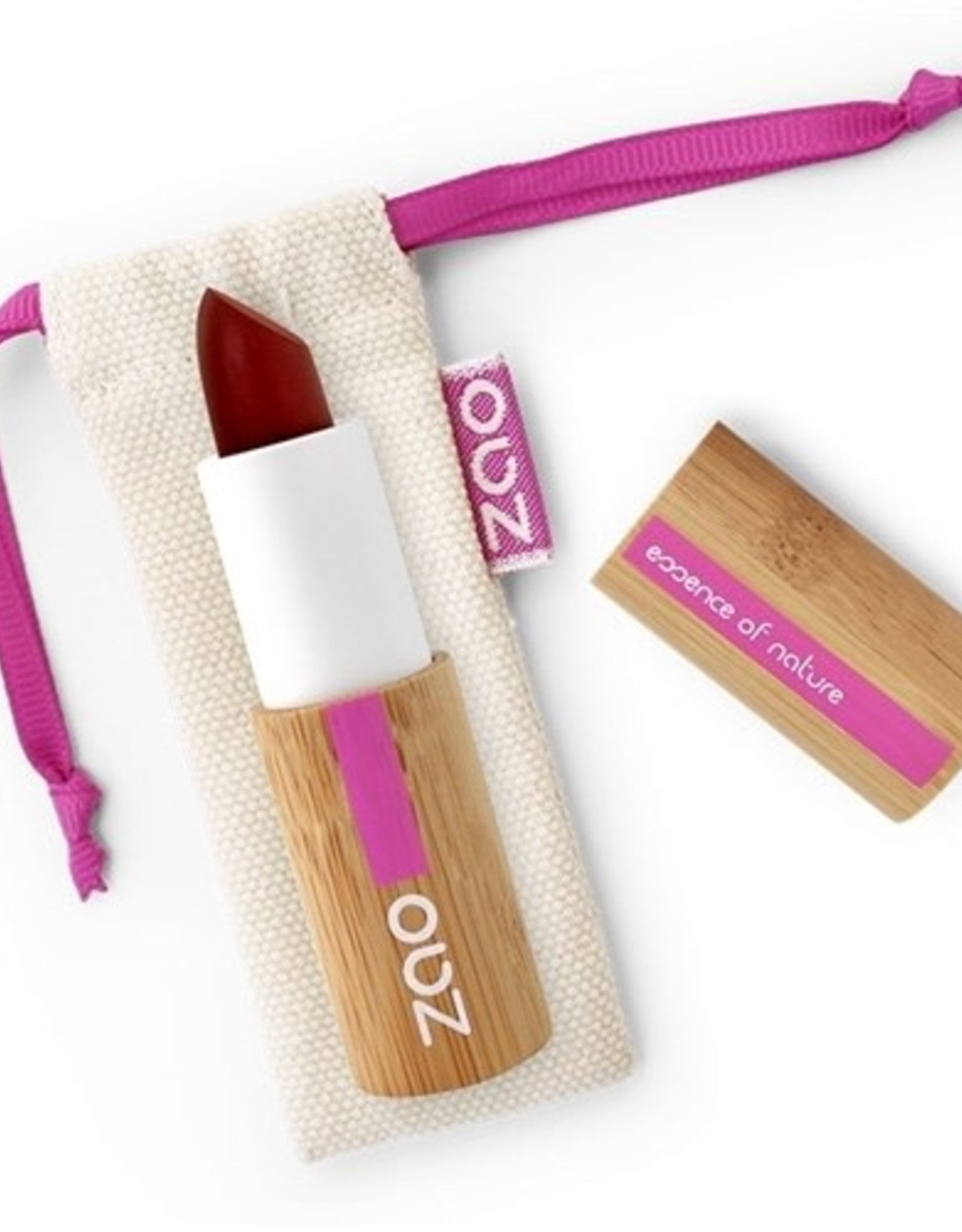 Zao ZAO Bamboe Cocoon Lippenstift 413 (Bordeaux) 3.5 Gram
