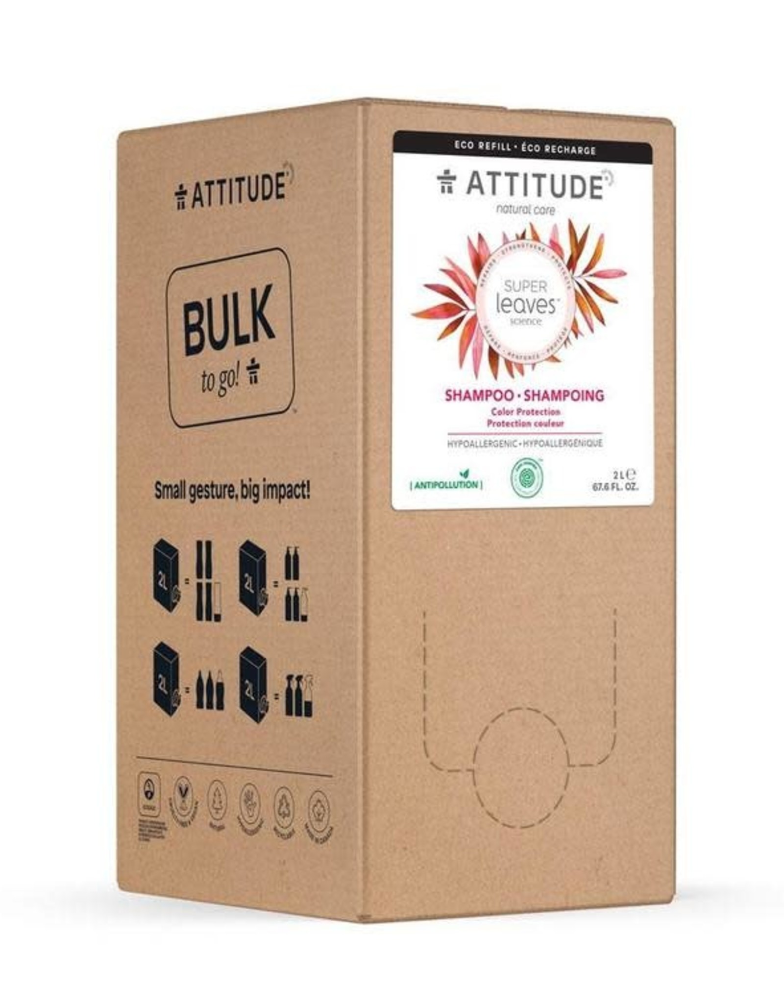 Attitude Attitude Bulk2Go - Super leaves™ Shampoo Color Protection 2L