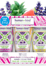 human+kind Vegan hand elleboog voet creme trio 3 x 50ml