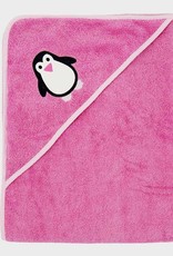 ImseVimse Hooded Towel - Pink Penguin 100 x 100cm