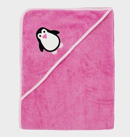 ImseVimse Hooded Towel - Pink Penguin 100 x 100cm