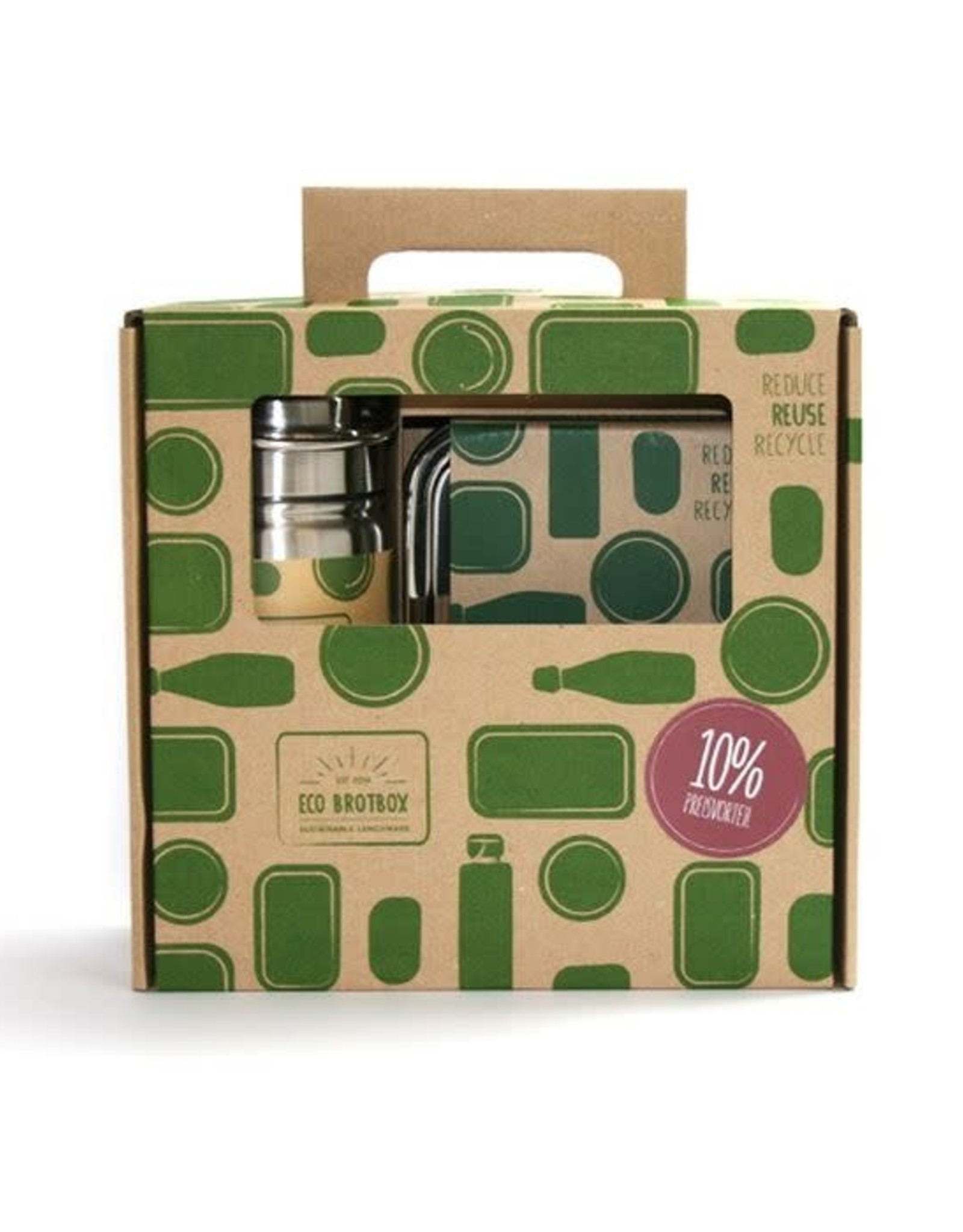 Brotbox Kado Set - Lunchbox en Drinkfles 500ml