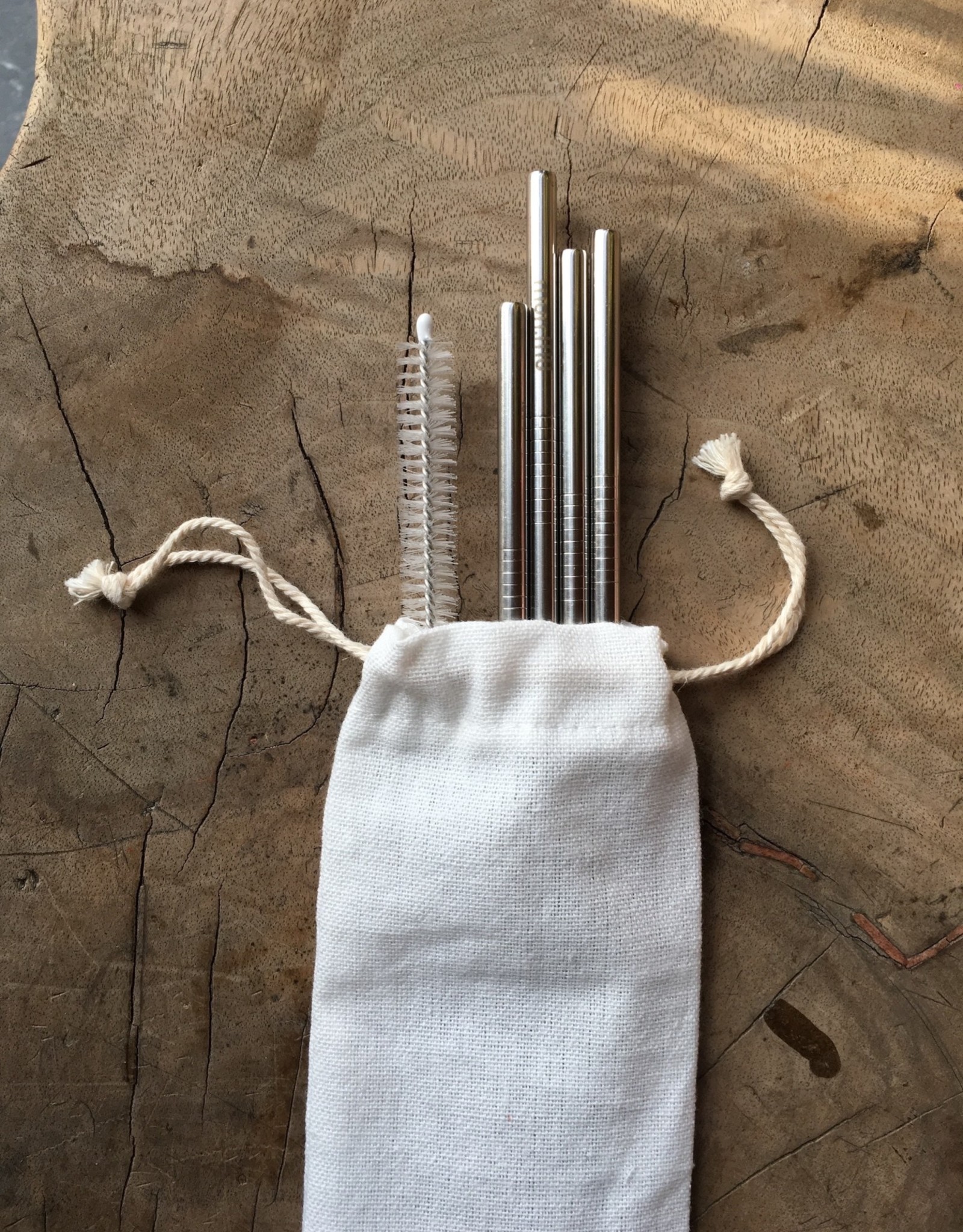 mon.MO Reusable Straws - RVS - 6mm - 4 stuks + brush