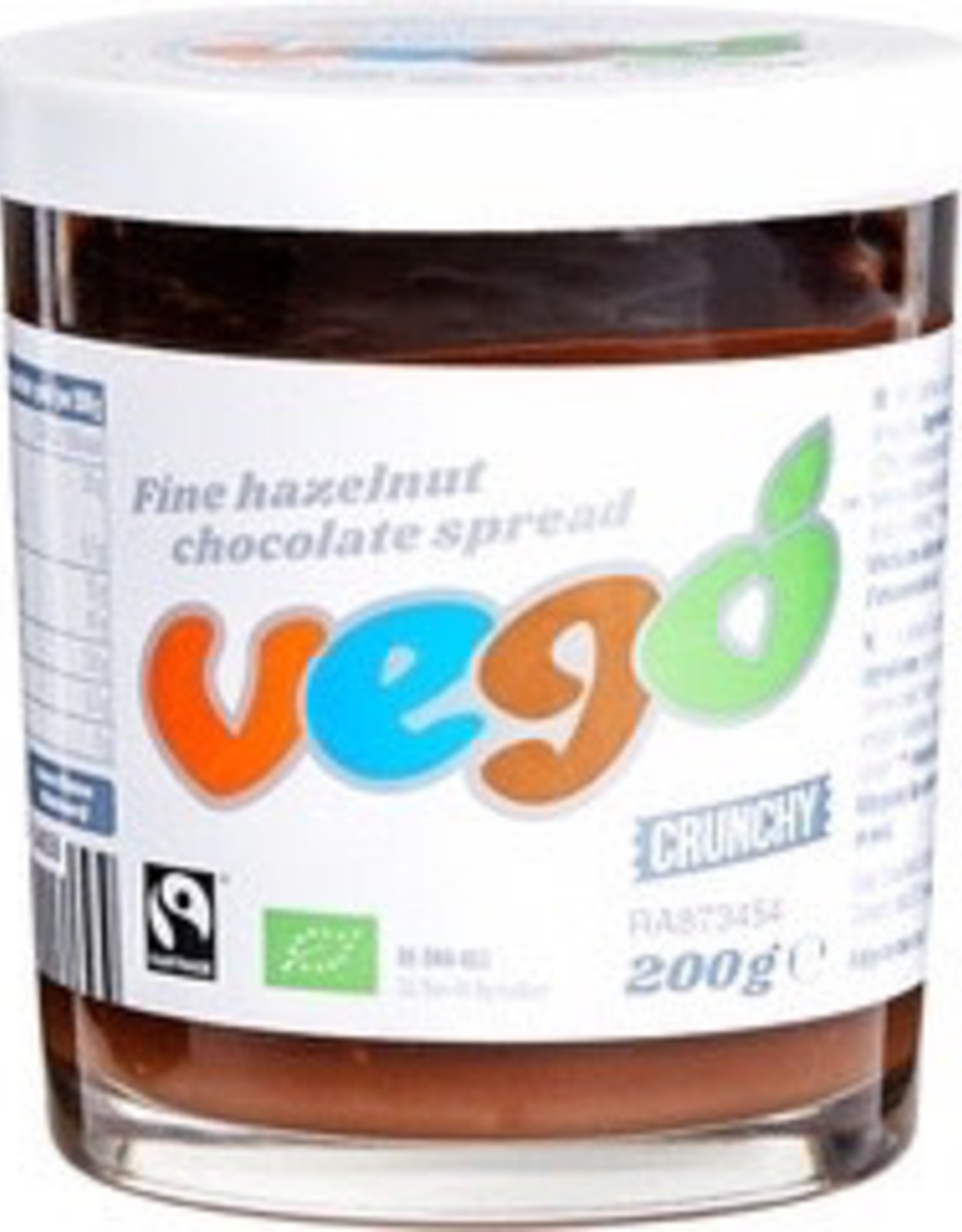 Vego Vego Hazelnut-choco spread crunchy bio 200g