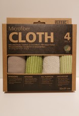 Smart microfiber systems Smart Microvezel doekjes grijs groen - 4 stuks 32 x 31cm