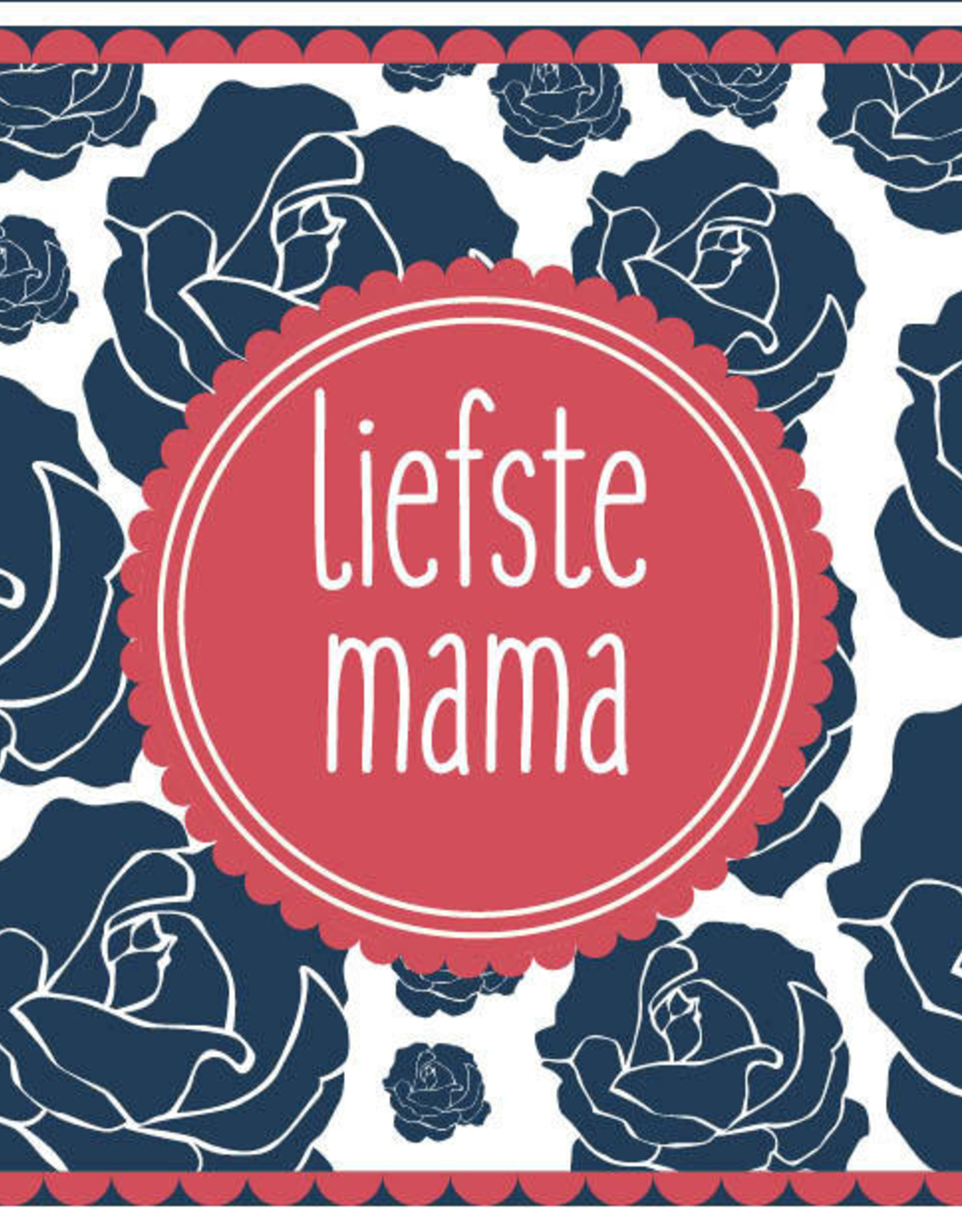 Roos met Witte Stippen Postkaart Liefste mama