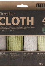 Smart microfiber systems Smart Microvezel doekjes grijs groen - 4 stuks 32 x 31cm