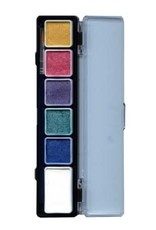 PartyXplosion Palette Pearl colours 5 x 3 and 1 x 6 gram with a brush size 2