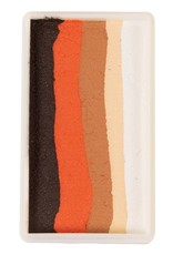 PartyXplosion Splitcake 43358 - Roaring animal / Ebony - orange - light brown - light beige - white 28g