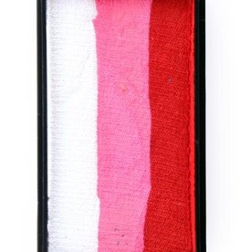 PartyXplosion Splitcake 43347 - Red/pink/white 28g