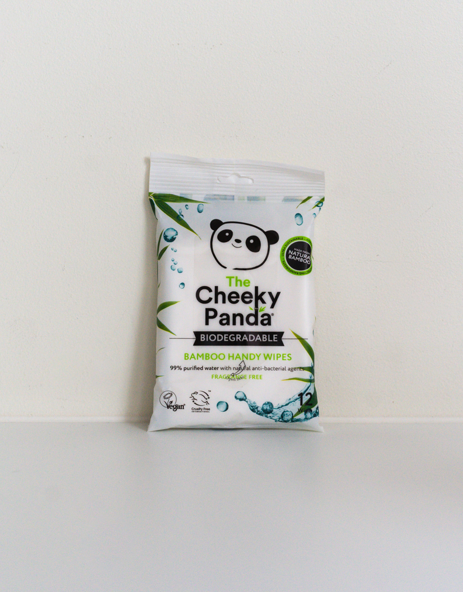 The Cheeky Panda The Cheeky Panda - Bamboo Billendoekjes Reisverpakking 12 wipes