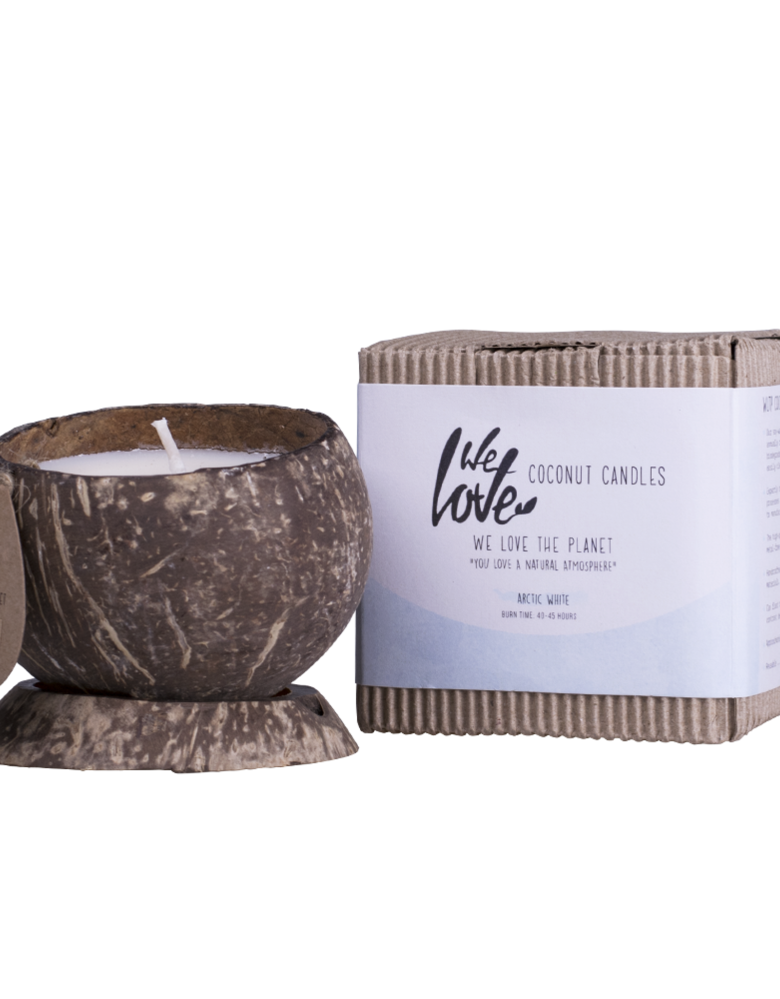 We love the planet We Love The Planet Soya Wax Candle Coconut candle Arctic White (New)