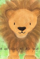 snoetjes vol sproetjes Kaartje Leeuw vierkant - Brullen van plezier snoetjes vol sproetjes Kaartje Leeuw vierkant - Brullen van plezier