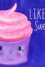 snoetjes vol sproetjes Kaartje Cupcake rechthoek -  Like you Sweetie