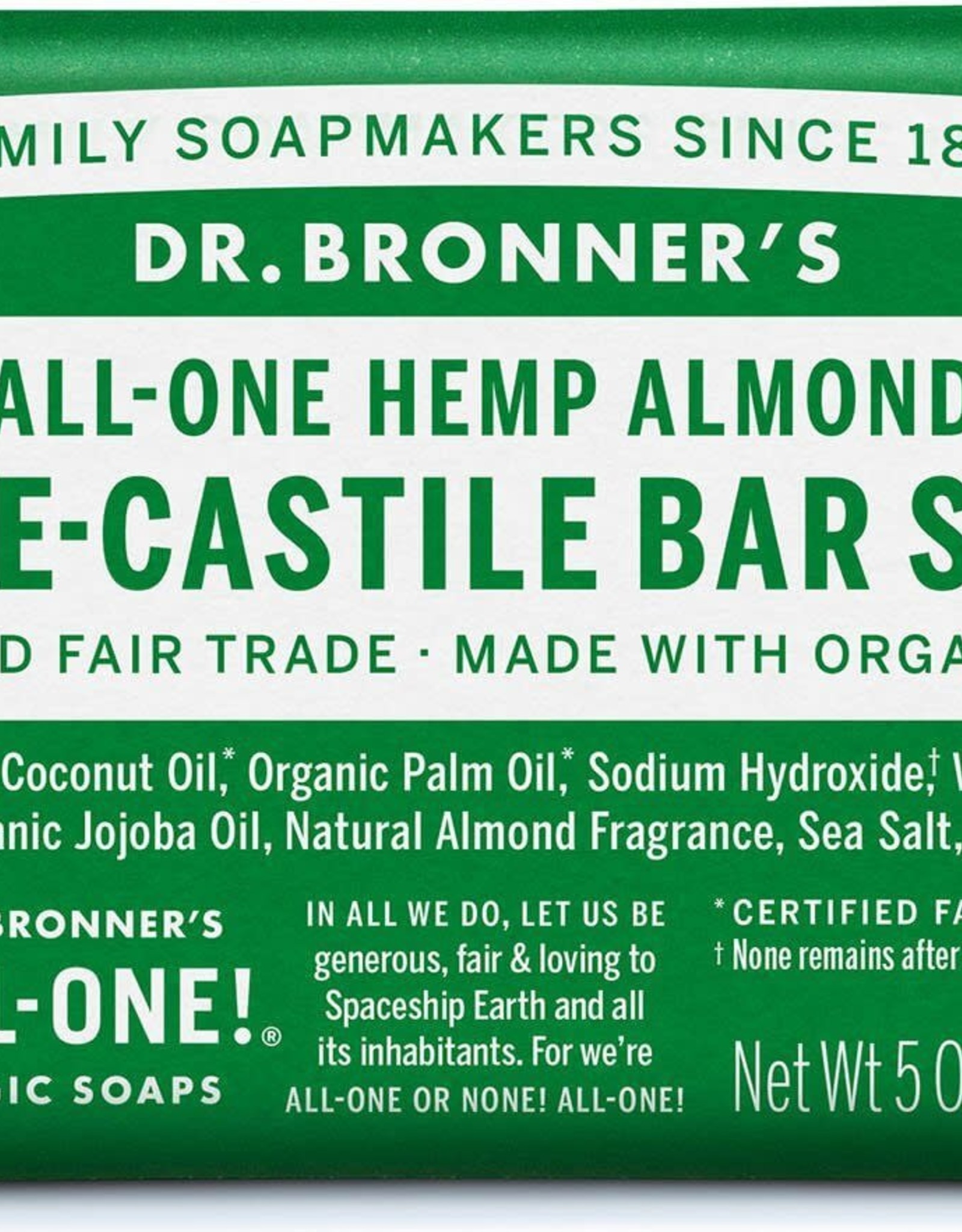 Dr. Bronner Dr. Bronner's - soap bar Almond 140g